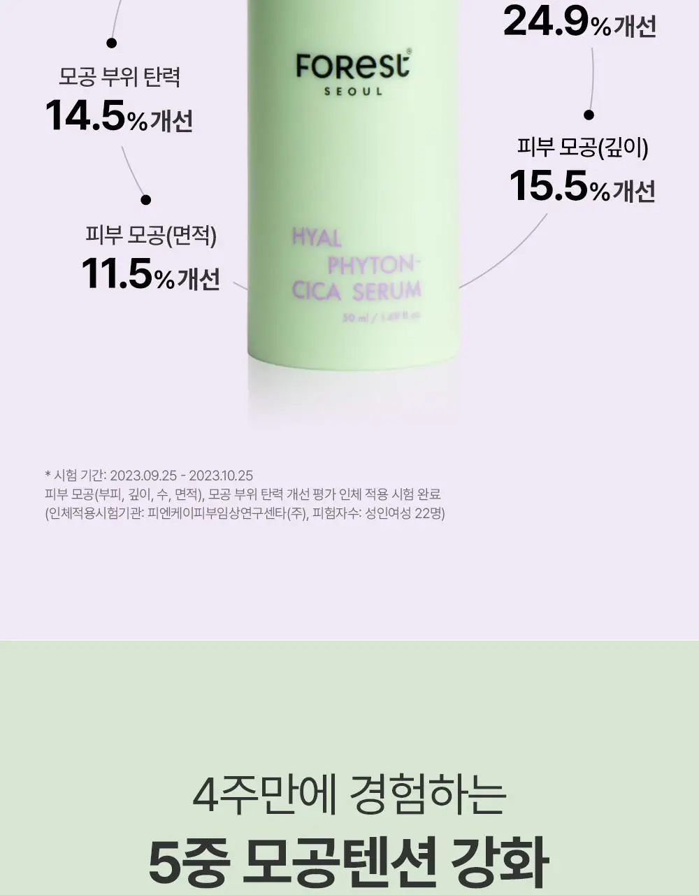 [청담샵 화잘먹/속수분]  포레스트 서울 히알 피톤시카 세럼 50ml 상세페이지 25